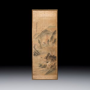 TBC price After Wu Donghuai 吳東槐(1853-1904): mountainous landscape, ink and colour on silk, 20th C. — foto 2