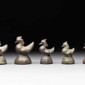 Ten Burmese bronze bird-form opium weights, 18/19th C. — foto 3