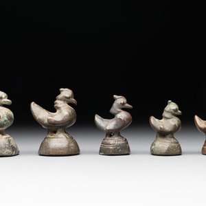 Ten Burmese bronze bird-form opium weights, 18/19th C. — foto 5