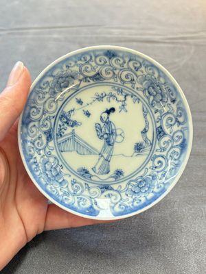 Ten Chinese blue and white cups and eleven saucers, Kangxi — 照片 5