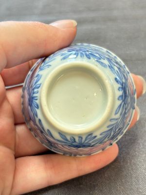 Ten Chinese blue and white cups and eleven saucers, Kangxi — 照片 52