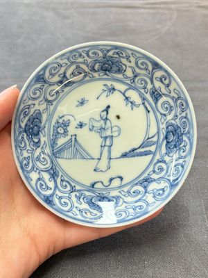 Ten Chinese blue and white cups and eleven saucers, Kangxi — 照片 9