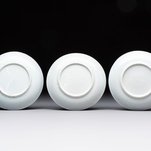 Ten Chinese blue and white cups and eleven saucers, Kangxi — 照片 7