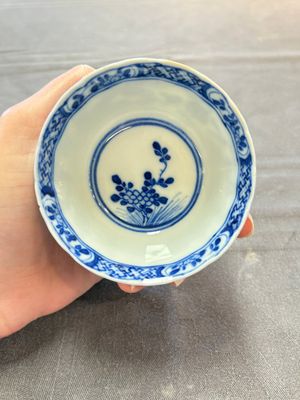 Ten Chinese blue and white cups and nine saucers, Kangxi mark, 19th C. — 照片 35