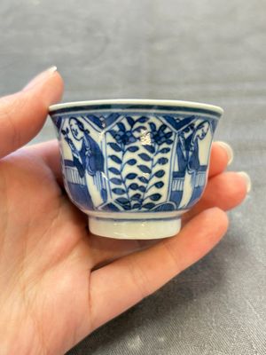 Ten Chinese blue and white cups and nine saucers, Kangxi mark, 19th C. — 照片 61
