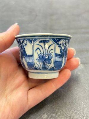 Ten Chinese blue and white cups and nine saucers, Kangxi mark, 19th C. — 照片 62