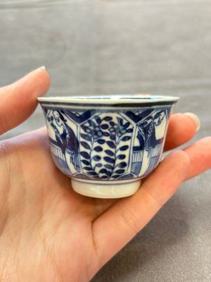 Ten Chinese blue and white cups and nine saucers, Kangxi mark, 19th C. — 照片 68