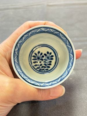 Ten Chinese blue and white cups and nine saucers, Kangxi mark, 19th C. — 照片 71