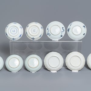 Ten Chinese blue and white cups and saucers, 18/19th C. — 照片 3