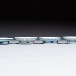 Ten Chinese blue and white cups, seven covers and eight stands, 19/20th C. — photo 16