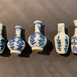 Ten Chinese blue and white miniature vases, Kangxi — 照片 4