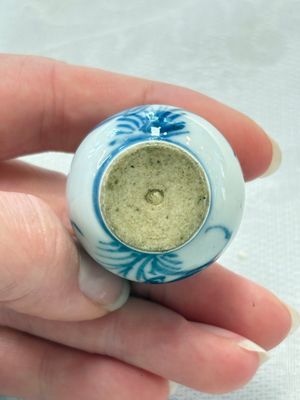 Ten Chinese blue and white miniature vases with figural and floral design, Kangxi — foto 39