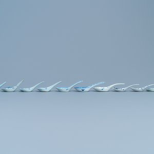 Ten Chinese blue and white spoons, 19/20th C. — photo 4