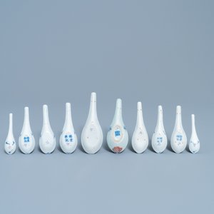 Ten Chinese blue and white spoons for the Straits or Peranakan market, 19/20th C. — 照片 3