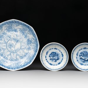 Ten Chinese blue and white wares, Jin Tang Fa Ji 錦堂發記 and Wan Yu 玩玉 mark, 18/20th C. — photo 20