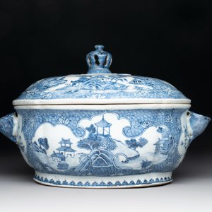 Ten Chinese blue and white wares, Jin Tang Fa Ji 錦堂發記 and Wan Yu 玩玉 mark, 18/20th C. — photo 4