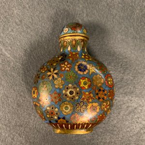 Ten Chinese cloisonné snuff bottles, 19/20th C. — 照片 18