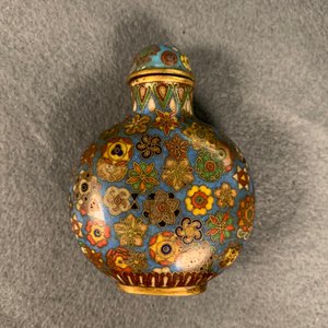 Ten Chinese cloisonné snuff bottles, 19/20th C. — 照片 19