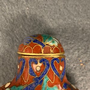 Ten Chinese cloisonné snuff bottles, 19/20th C. — 照片 25