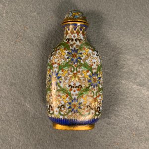 Ten Chinese cloisonné snuff bottles, 19/20th C. — 照片 43
