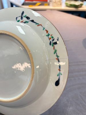 Ten Chinese doucai plates with floral design, Kangxi — 照片 13