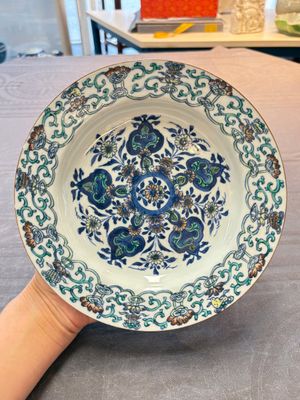 Ten Chinese doucai plates with floral design, Kangxi — 照片 14