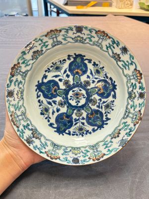 Ten Chinese doucai plates with floral design, Kangxi — 照片 20