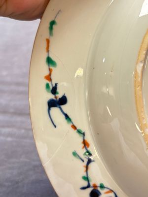 Ten Chinese doucai plates with floral design, Kangxi — 照片 7