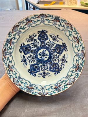 Ten Chinese doucai plates with floral design, Kangxi — 照片 8