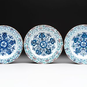 Ten Chinese doucai plates with floral design, Kangxi — 照片 6