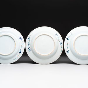 Ten Chinese doucai plates with floral design, Kangxi — 照片 7