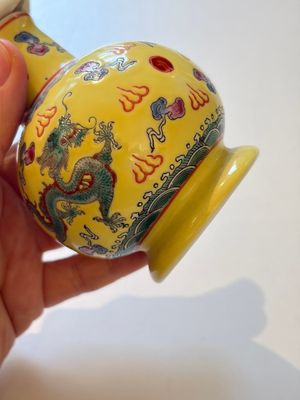 Ten Chinese famille rose and verte wares, Qianlong and Jing De Zhen 景德鎮 marks, 20th C. — foto 20