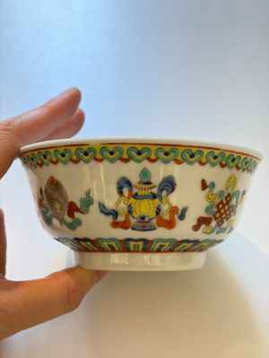 Ten Chinese famille rose and verte wares, Qianlong and Jing De Zhen 景德鎮 marks, 20th C. — foto 35