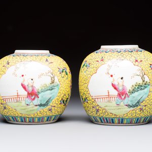 Ten Chinese famille rose and verte wares, Qianlong and Jing De Zhen 景德鎮 marks, 20th C. — foto 6