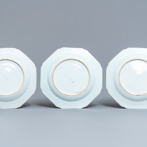 Ten Chinese famille rose plates and a bowl, Qianlong — 照片 5