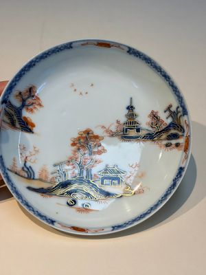 Ten Chinese Imari-style 'Riverscape' cups and saucers, Qianlong — photo 13