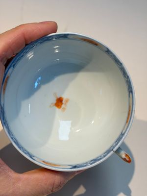 Ten Chinese Imari-style 'Riverscape' cups and saucers, Qianlong — photo 25