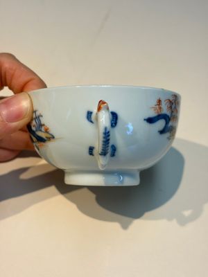 Ten Chinese Imari-style 'Riverscape' cups and saucers, Qianlong — photo 36