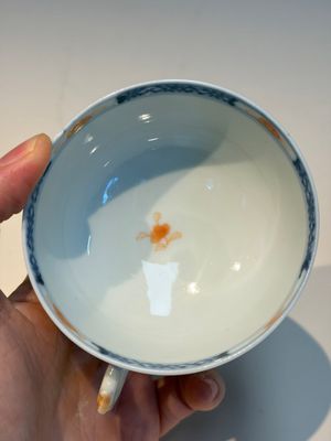 Ten Chinese Imari-style 'Riverscape' cups and saucers, Qianlong — photo 43