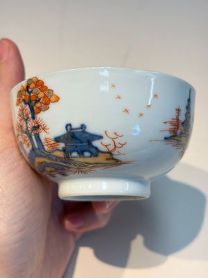 Ten Chinese Imari-style 'Riverscape' cups and saucers, Qianlong — photo 46