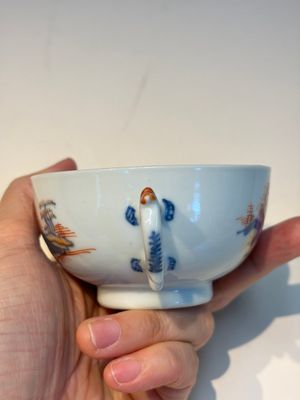 Ten Chinese Imari-style 'Riverscape' cups and saucers, Qianlong — photo 48