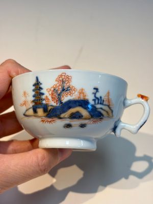 Ten Chinese Imari-style 'Riverscape' cups and saucers, Qianlong — photo 53