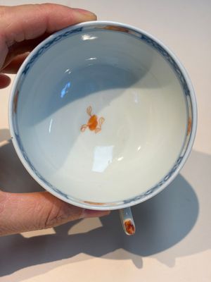 Ten Chinese Imari-style 'Riverscape' cups and saucers, Qianlong — photo 61