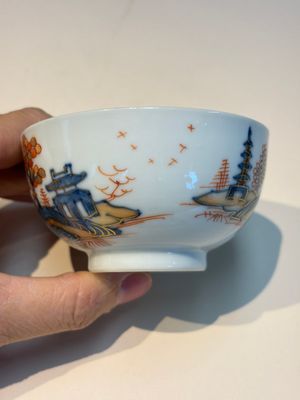Ten Chinese Imari-style 'Riverscape' cups and saucers, Qianlong — photo 64