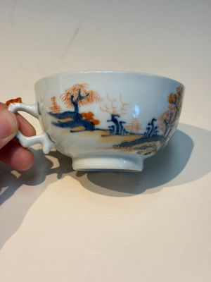 Ten Chinese Imari-style 'Riverscape' cups and saucers, Qianlong — photo 69
