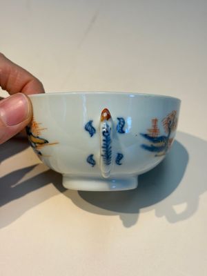 Ten Chinese Imari-style 'Riverscape' cups and saucers, Qianlong — photo 72