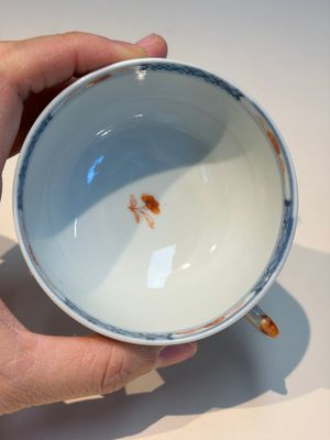 Ten Chinese Imari-style 'Riverscape' cups and saucers, Qianlong — photo 79