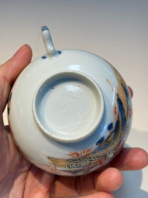 Ten Chinese Imari-style 'Riverscape' cups and saucers, Qianlong — photo 80