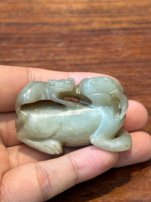 Ten Chinese jade sculptures of animals, Qing — 照片 36