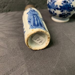Ten Chinese silver-mounted blue and white miniature vases, Kangxi — 照片 9